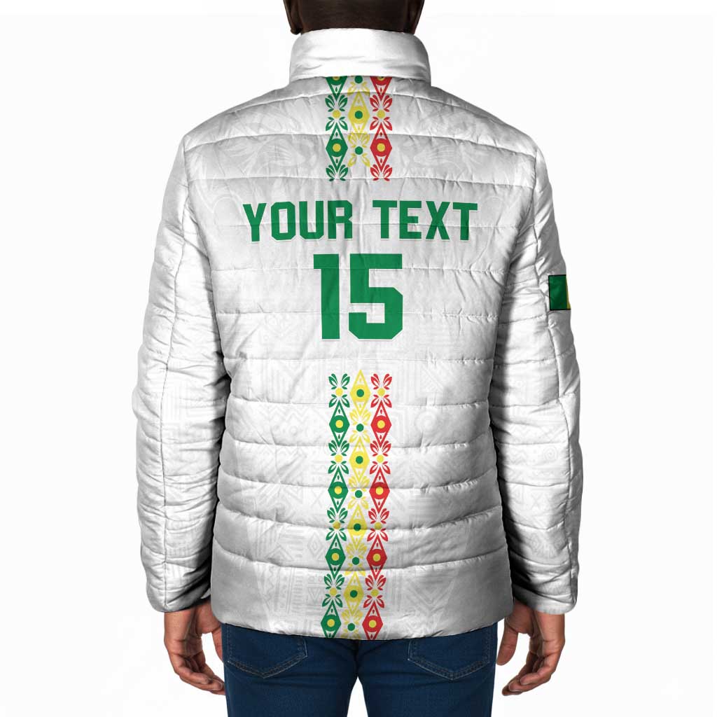 Custom Senegal Football Padded Jacket Go Champions Lions de la Teranga - African Pride