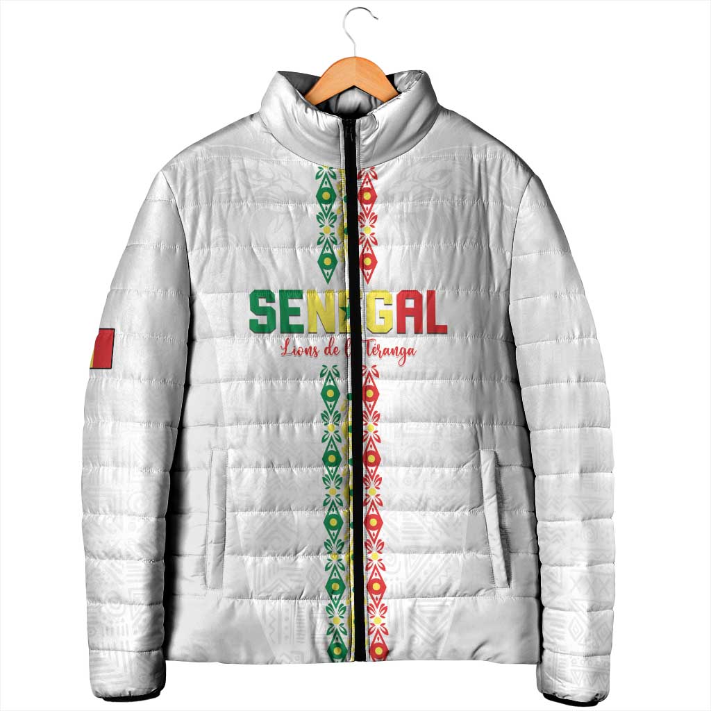 Custom Senegal Football Padded Jacket Go Champions Lions de la Teranga - African Pride