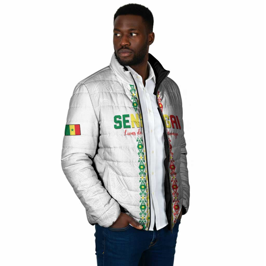 Custom Senegal Football Padded Jacket Go Champions Lions de la Teranga - African Pride