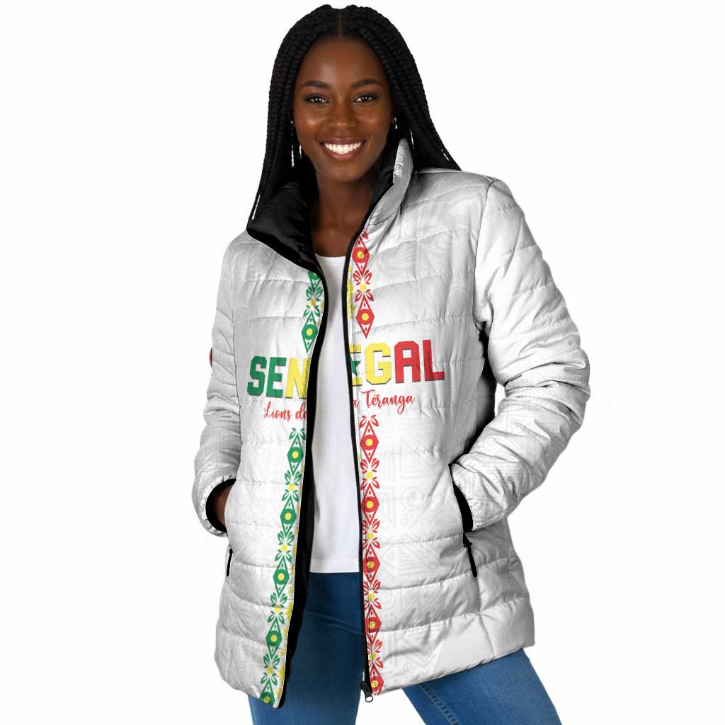 Custom Senegal Football Padded Jacket Go Champions Lions de la Teranga - African Pride