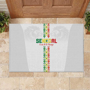 Senegal Football Rubber Doormat Go Champions Lions de la Teranga - African Pride