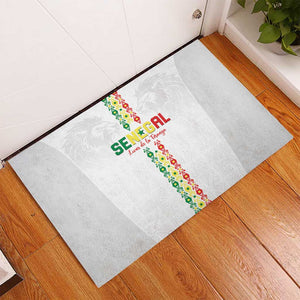 Senegal Football Rubber Doormat Go Champions Lions de la Teranga - African Pride