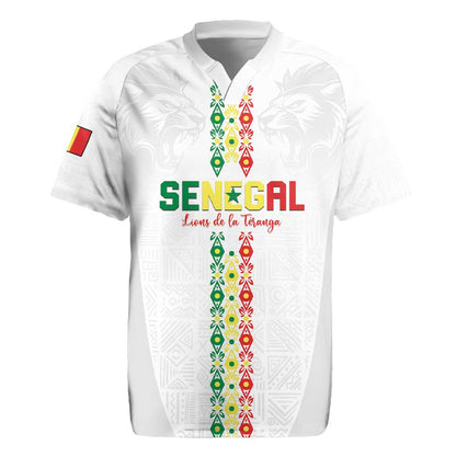 Custom Senegal Football Rugby Jersey Go Champions Lions de la Teranga LT15