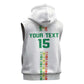 Custom Senegal Football Sleeveless Hoodie Go Champions Lions de la Teranga - African Pride