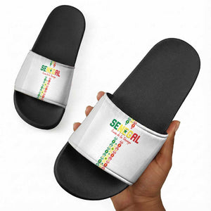 Senegal Football Slide Sandals Go Champions Lions de la Teranga - African Pride