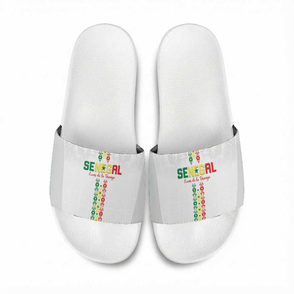 Senegal Football Slide Sandals Go Champions Lions de la Teranga - African Pride