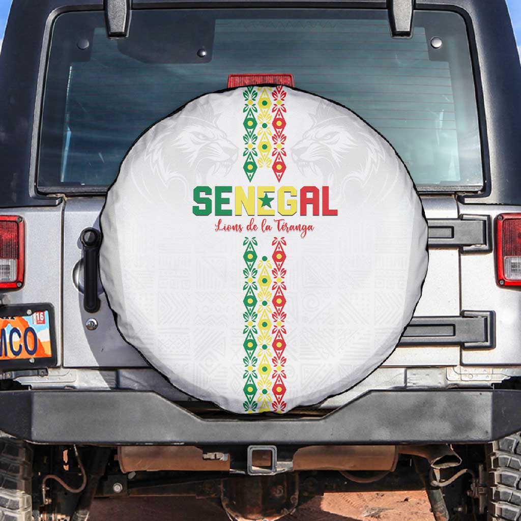 Senegal Football Spare Tire Cover Go Champions Lions de la Teranga - African Pride