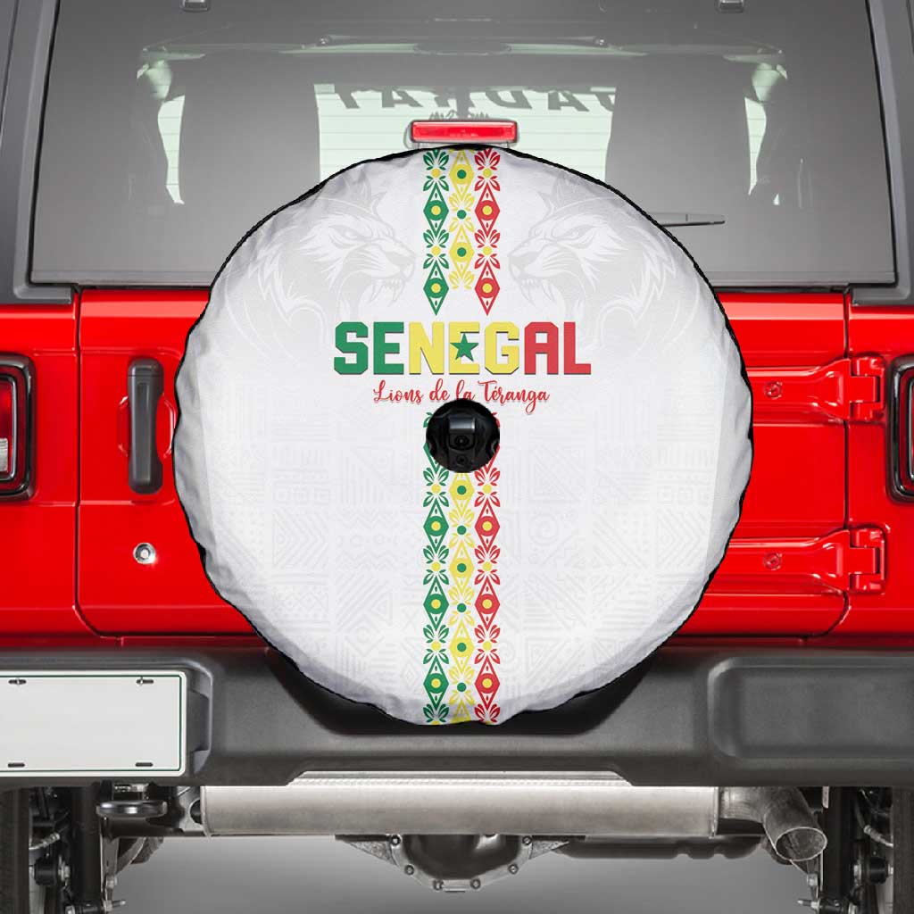 Senegal Football Spare Tire Cover Go Champions Lions de la Teranga - African Pride
