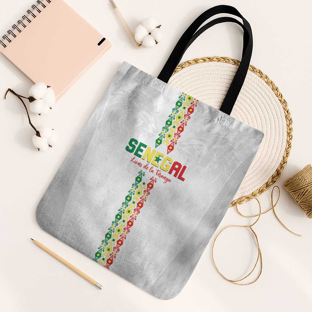 Senegal Football Tote Bag Go Champions Lions de la Teranga - African Pride