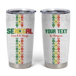 Custom Senegal Football Tumbler Cup Go Champions Lions de la Teranga - African Pride