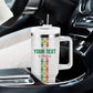 Custom Senegal Football Tumbler With Handle Go Champions Lions de la Teranga - African Pride