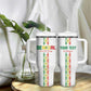 Custom Senegal Football Tumbler With Handle Go Champions Lions de la Teranga - African Pride