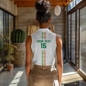 Custom Senegal Football Women Sleeveless Polo Shirt Go Champions Lions de la Teranga - African Pride