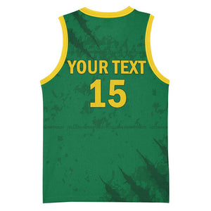 Custom Cameroon Football Basketball Jersey Go Les Lions Indomptables Go - African Pride