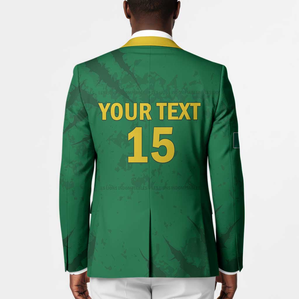 Custom Cameroon Football Blazer Go Les Lions Indomptables Go - African Pride