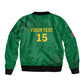 Custom Cameroon Football Bomber Jacket Go Les Lions Indomptables Go - African Pride