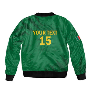Custom Cameroon Football Bomber Jacket Go Les Lions Indomptables Go - African Pride