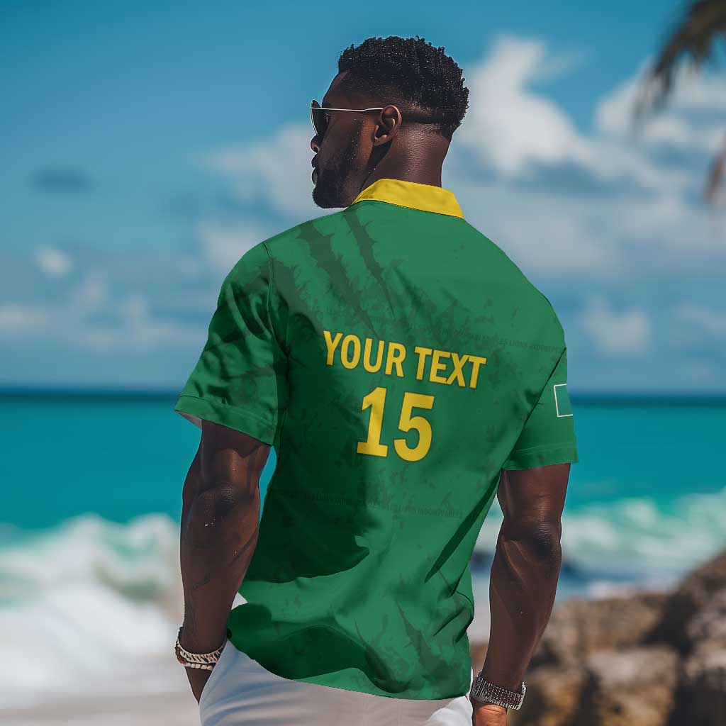 Custom Cameroon Football Hawaiian Shirt Go Les Lions Indomptables Go LT15
