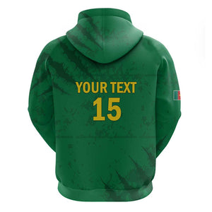 Custom Cameroon Football Hoodie Go Les Lions Indomptables Go - African Pride
