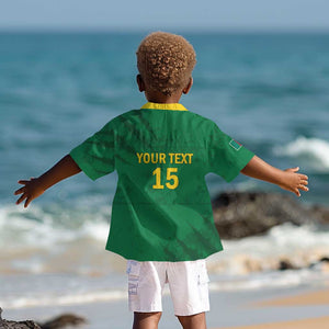 Custom Cameroon Football Kid Hawaiian Shirt Go Les Lions Indomptables Go LT15