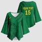 Custom Cameroon Football Kimono Sleeve Blouse Go Les Lions Indomptables Go - African Pride