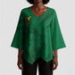 Custom Cameroon Football Kimono Sleeve Blouse Go Les Lions Indomptables Go - African Pride