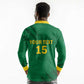 Custom Cameroon Football Long Sleeve Polo Shirt Go Les Lions Indomptables Go - African Pride