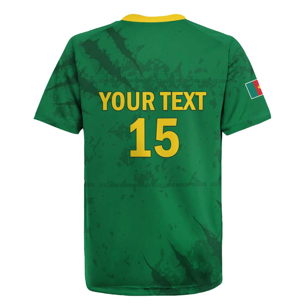 Custom Cameroon Football Rugby Jersey Go Les Lions Indomptables Go LT15