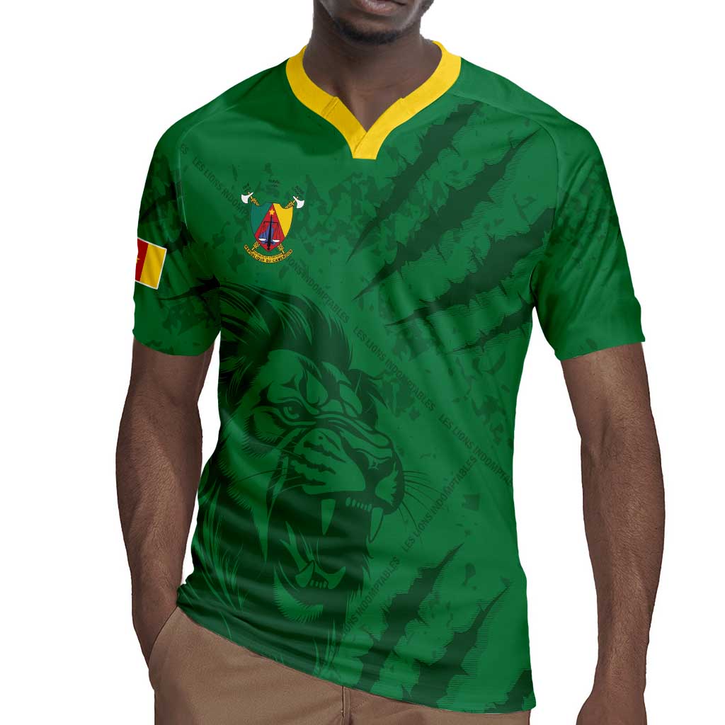 Custom Cameroon Football Rugby Jersey Go Les Lions Indomptables Go LT15