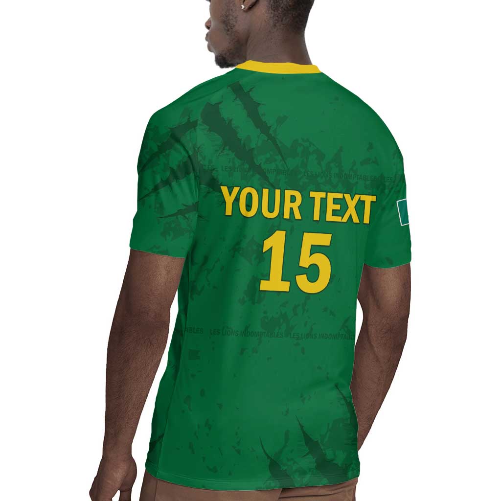 Custom Cameroon Football Rugby Jersey Go Les Lions Indomptables Go LT15