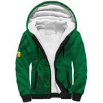 Custom Cameroon Football Sherpa Hoodie Go Les Lions Indomptables Go - African Pride
