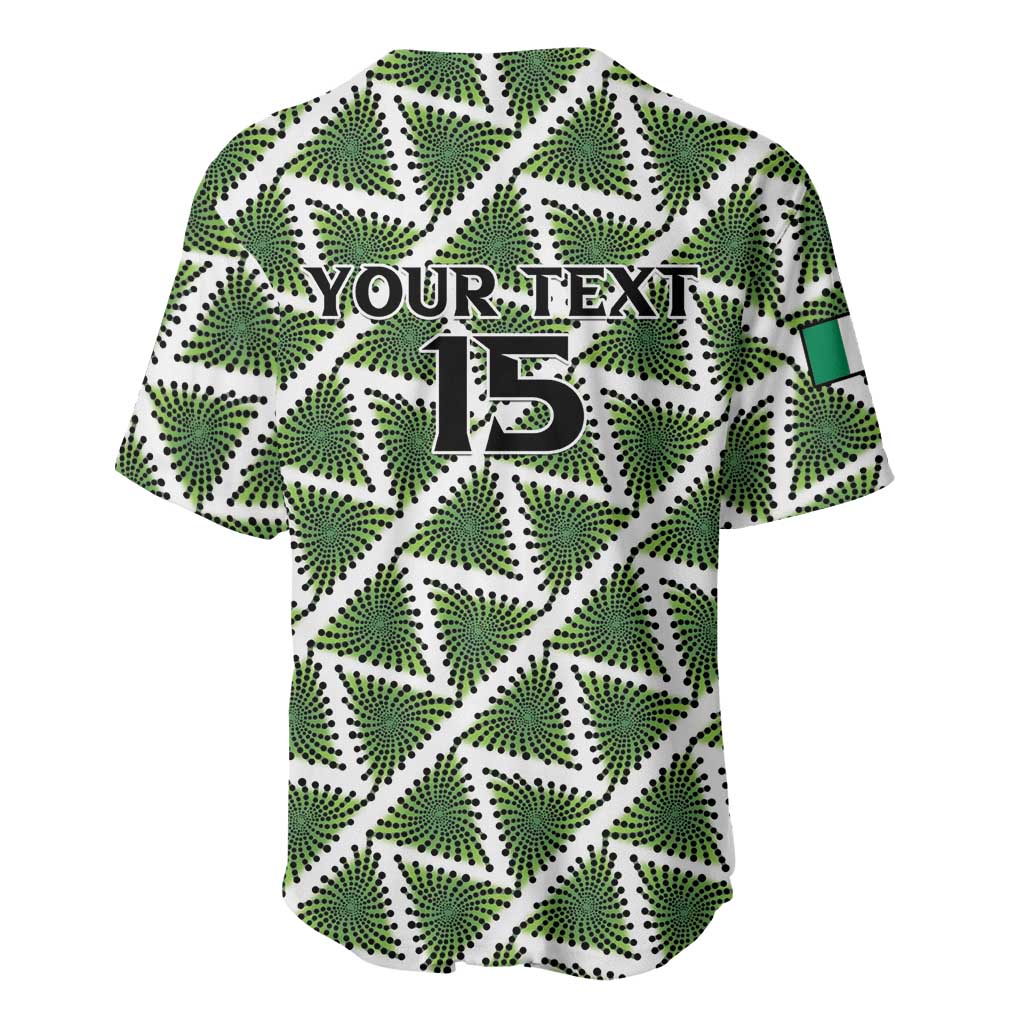 Custom Nigeria Football Baseball Jersey Come On Super Eagles LT15