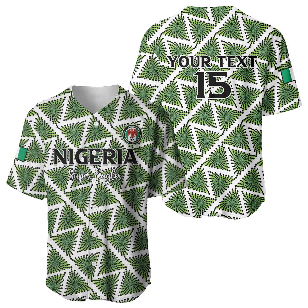 Custom Nigeria Football Baseball Jersey Come On Super Eagles LT15