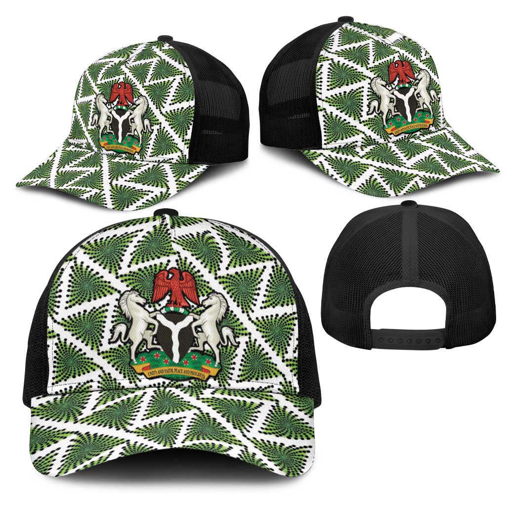 Nigeria Football Baseball Net Cap Come On Super Eagles - African Pride
