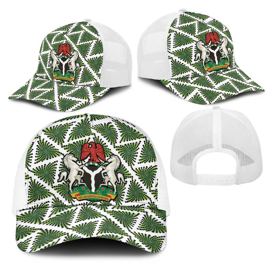 Nigeria Football Baseball Net Cap Come On Super Eagles - African Pride