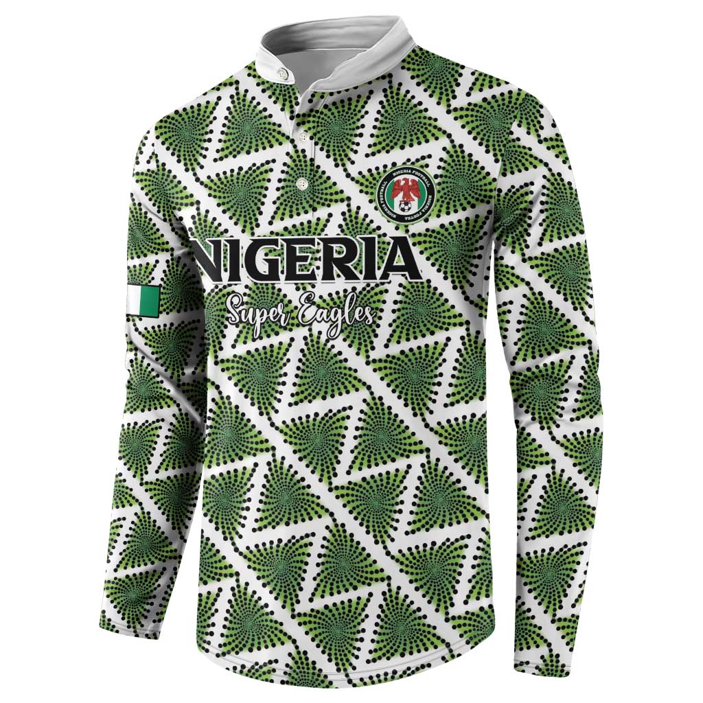 Custom Nigeria Football Button Sweatshirt Come On Super Eagles