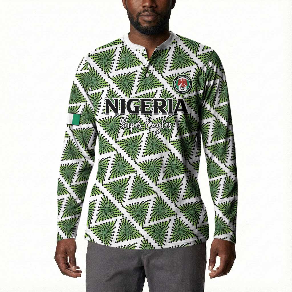 Custom Nigeria Football Button Sweatshirt Come On Super Eagles