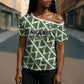 Custom Nigeria Football Cross Shoulder Shirt Come On Super Eagles - African Pride