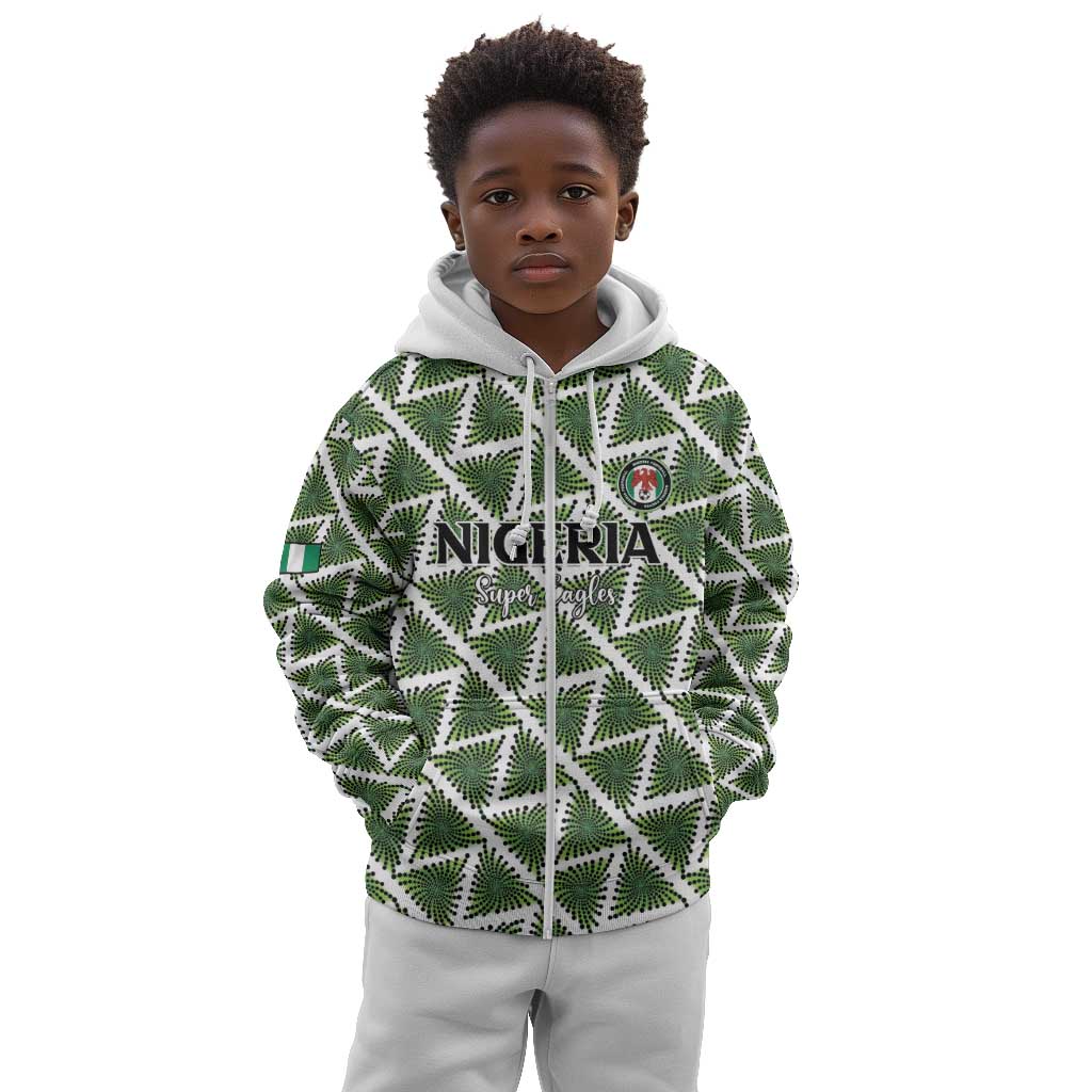 Custom Nigeria Football Kid Hoodie Come On Super Eagles - African Pride