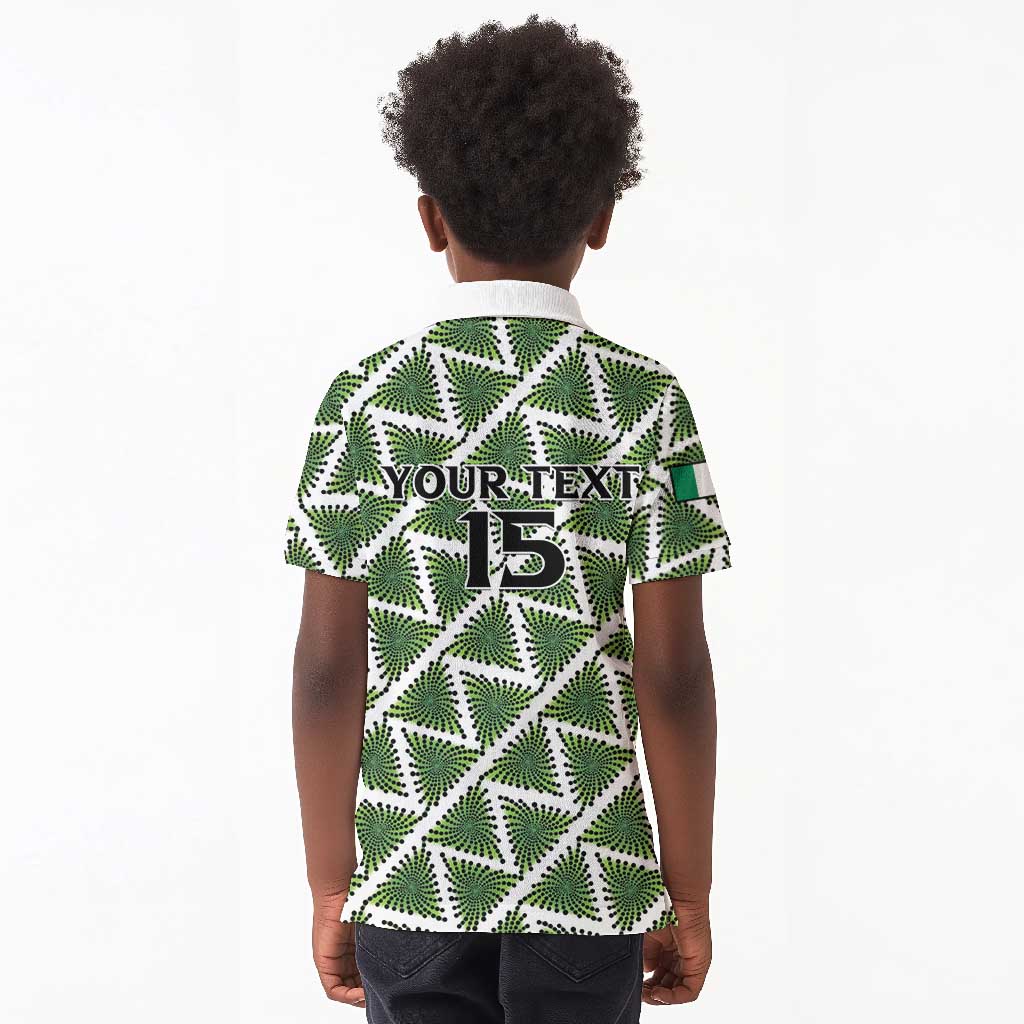 Custom Nigeria Football Kid Polo Shirt Come On Super Eagles LT15
