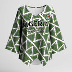 Custom Nigeria Football Kimono Sleeve Blouse Come On Super Eagles - African Pride