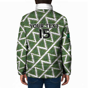 Custom Nigeria Football Padded Jacket Come On Super Eagles - African Pride