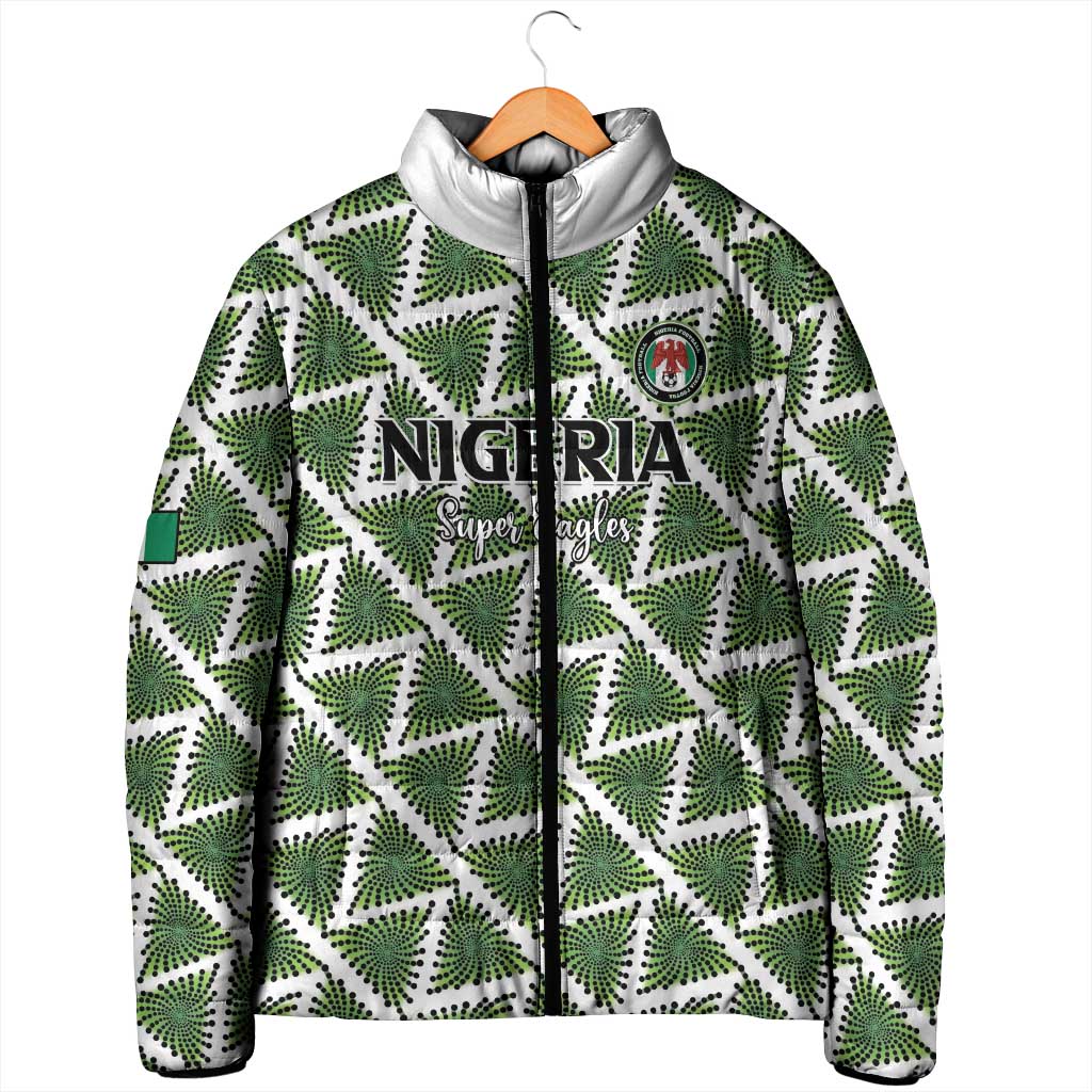 Custom Nigeria Football Padded Jacket Come On Super Eagles - African Pride