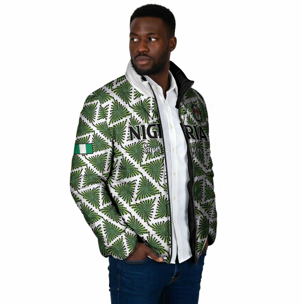 Custom Nigeria Football Padded Jacket Come On Super Eagles - African Pride