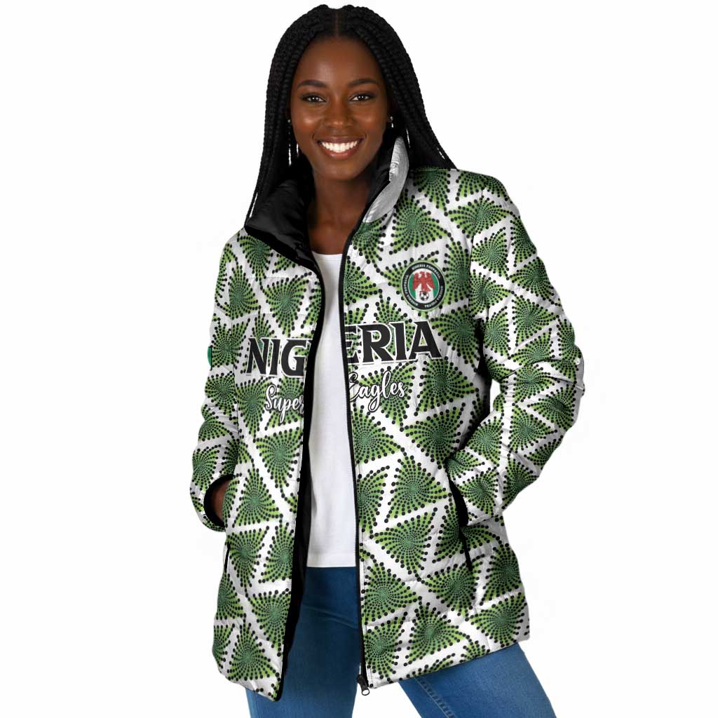 Custom Nigeria Football Padded Jacket Come On Super Eagles - African Pride