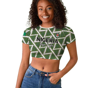 Custom Nigeria Football Raglan Cropped T shirt Come On Super Eagles LT15