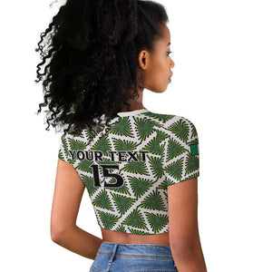 Custom Nigeria Football Raglan Cropped T shirt Come On Super Eagles LT15