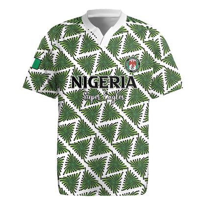 Custom Nigeria Football Rugby Jersey Come On Super Eagles LT15