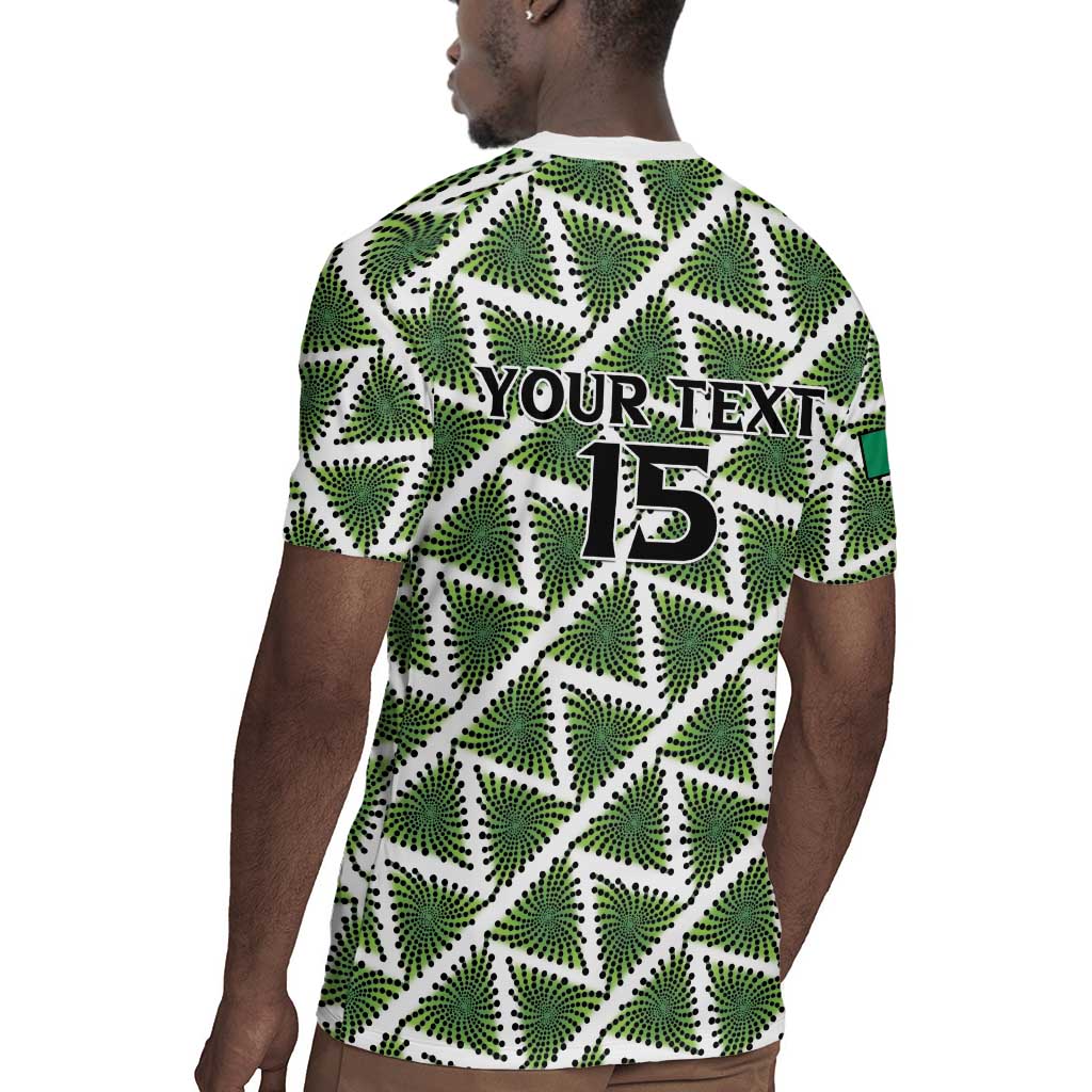 Custom Nigeria Football Rugby Jersey Come On Super Eagles LT15