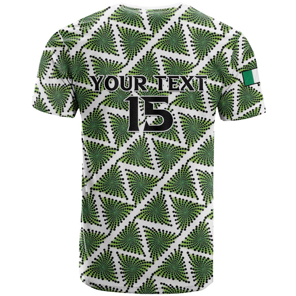 Custom Nigeria Football T shirt Come On Super Eagles LT15